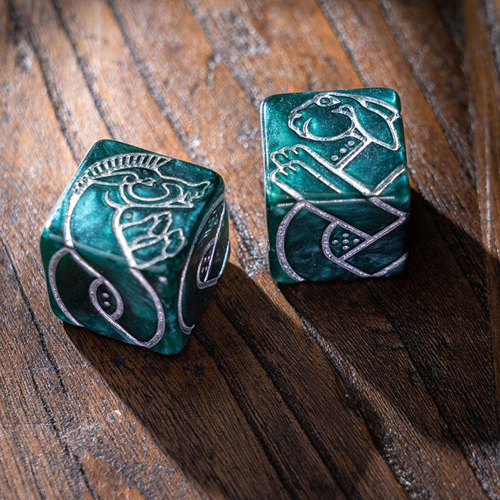 9 Celtic Animals Knot Dice - Boar & Hare