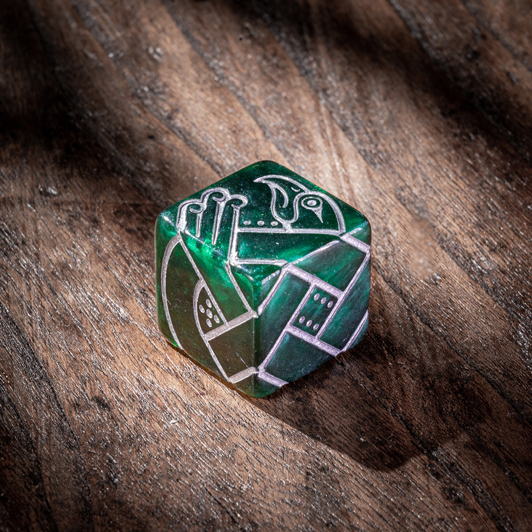 9 Celtic Animals Knot Dice - Wolfhound & Eagle