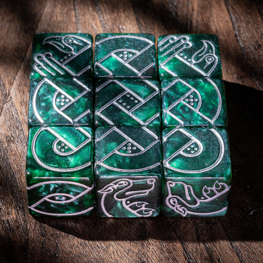 Celtic Animals Knot Dice Set – Black Oak Games