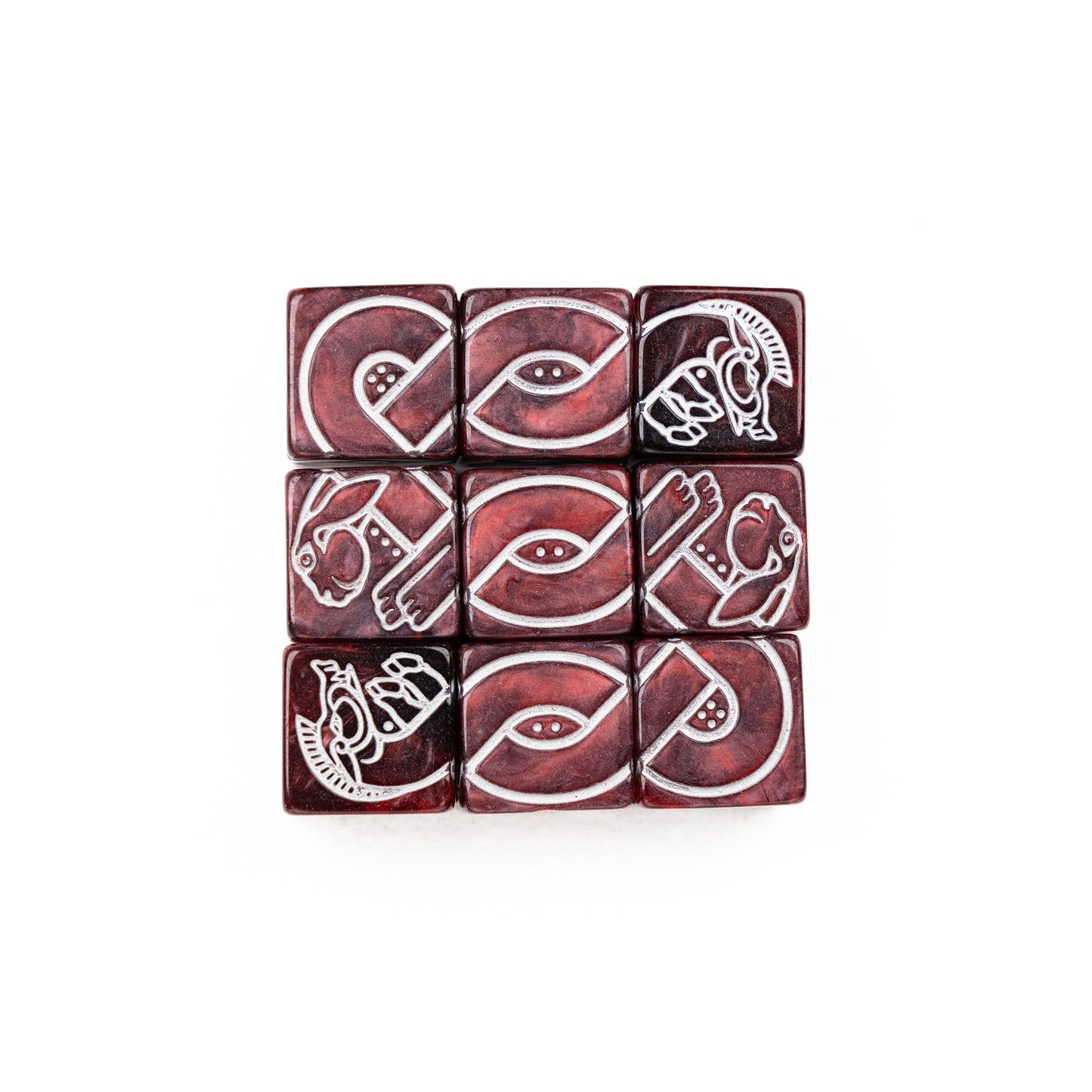 9 Celtic Animals Knot Dice - Boar & Hare